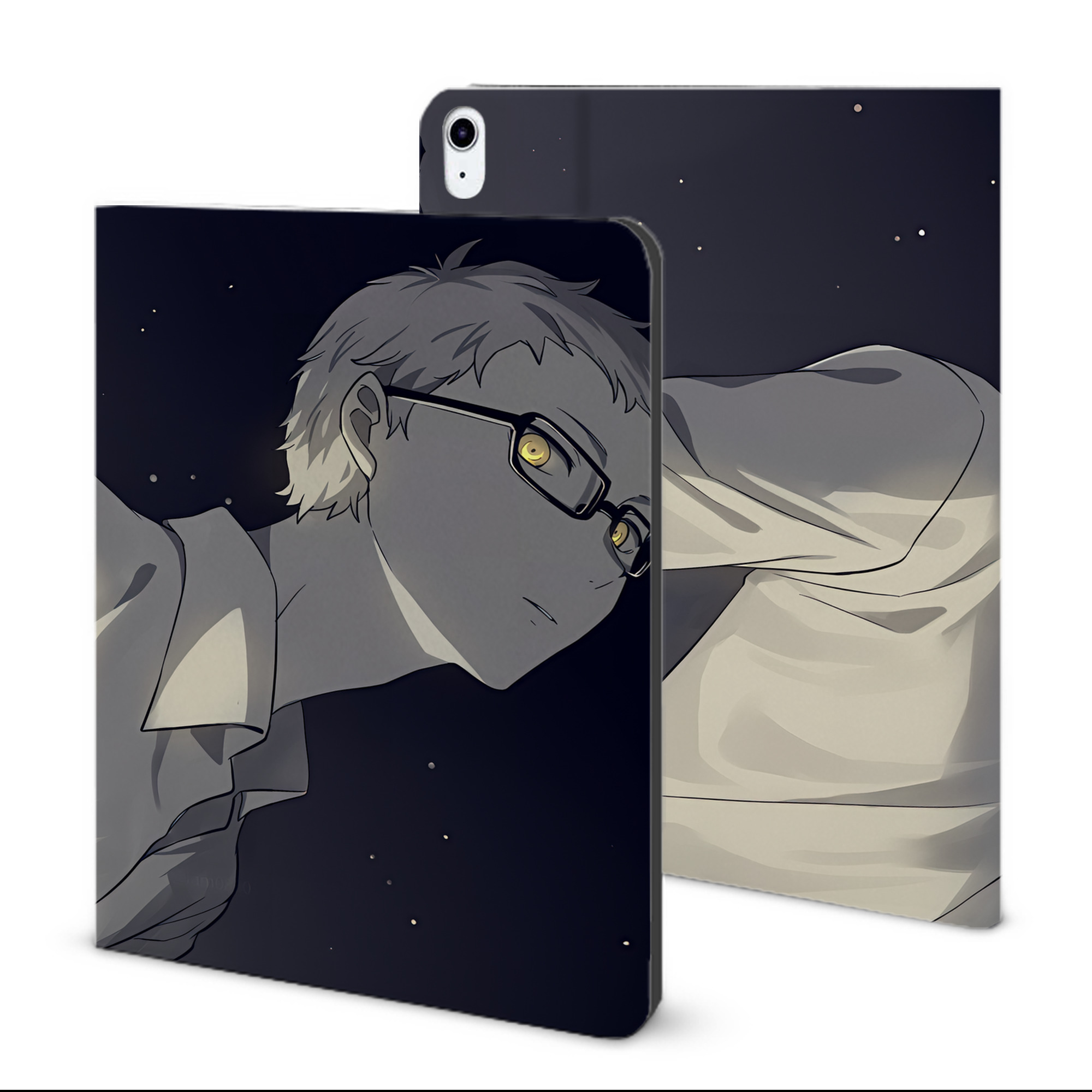 （画像用） ハイキュー!! Haikyu!! IPad ケース ブック型 PUレザー TPU 耐衝撃 軽量 薄型 ペン収納なし 全面保護 IPad 各モデル対応